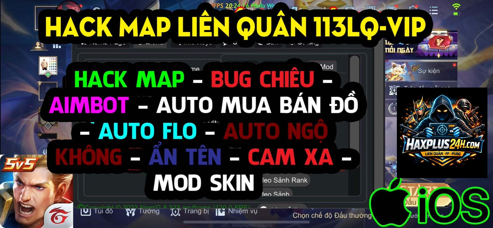 BẢN HaxPlus24h VIP  IOS